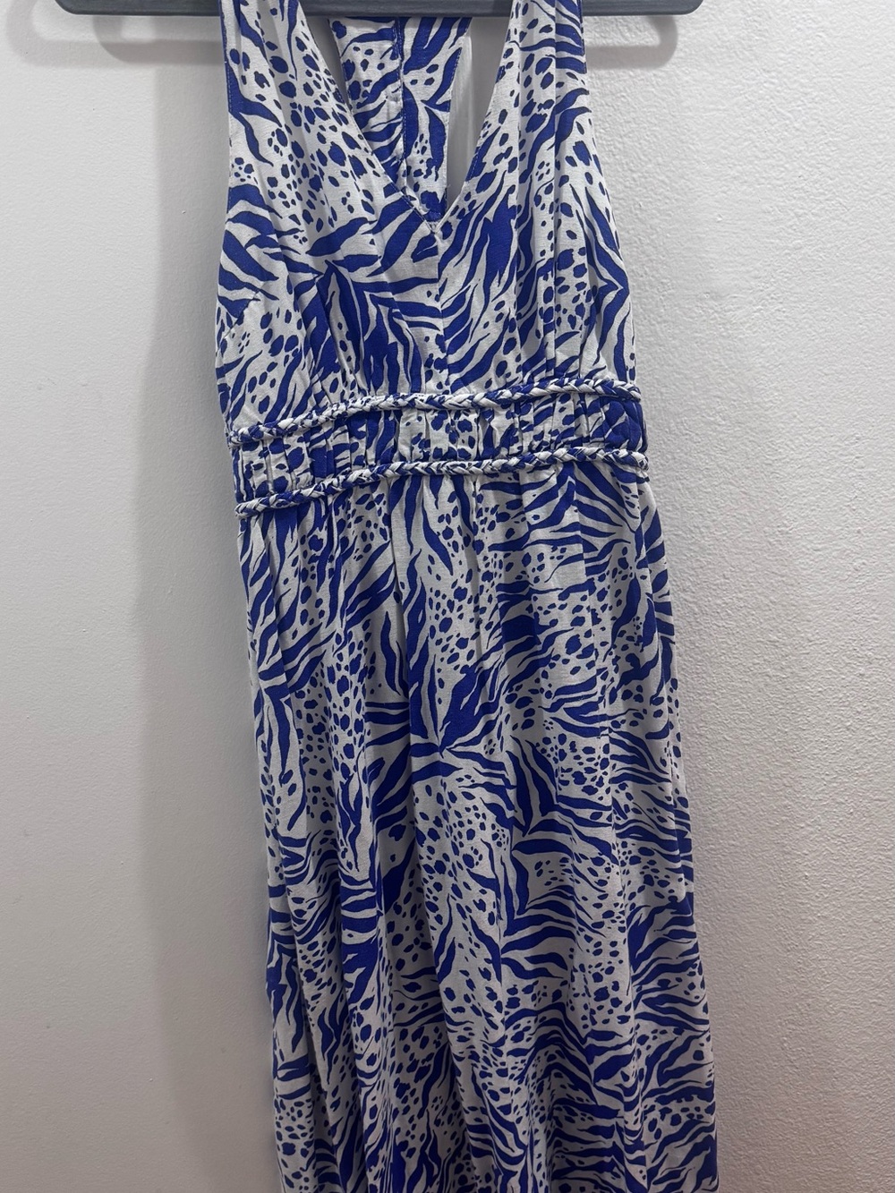 Sincerely Jules Blue and White Printed Maxi Dress